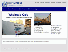 Tablet Screenshot of henryunited.com